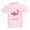 Light Pink, variant on - Pink Flamingo On One Leg Kids Light T Shirt - Light T-Shirt Kids XS-XL