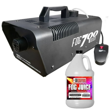 Fog Machine - Heavy Duty 700 Watt Fog Machine W/Remote and One Gallon Fog Juice - Impressiv...