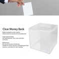 thumbnail image 3 of Banque d'Argent Acrylique Transparente Grande Capacité Résistant aux Chutes pour Adultes, avec Fonction d'Urne de Vote Sûr, 3 of 7