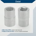 thumbnail image 6 of Unique Bargains Heavy Duty Impact Socket Hardware Tool for Car Motorcycle Dirtbike Durable High Carbon Steel 55mm Length 1 Pcs Silver Tone 6 Point 22mm 19mm Drive, 6 of 7
