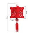 thumbnail image 5 of Pebbuoy Chinese New Year Red Paper Lantern Waterproof Good Fortune Fu Character Lantern Spring Festival Party Celebration Home Decor, 5 of 7