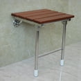 thumbnail image 5 of Solid Wood Folding Shower Seat, Wall-Mounted Folding Stool Chair, Fold Down Shower Seat,Foldable Shower Bench,Home Care Teak Shower Seat Bench, 5 of 11