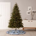 thumbnail image 6 of Salouo Police Car Christmas Tree Skirt 36" Farmhouse Christmas Decorations Snowman Xmas Tree Skirt Tree Mat for Holiday Party Decor, 6 of 8