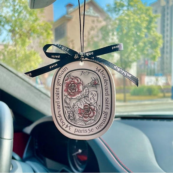 Rose Fragrances Colored Plaster Aromatherapy Pendant, Car Aromatherapy Can Hang Fragrance Souvenirs，christmas gifts，Wardrobe scented candles, home scented candles