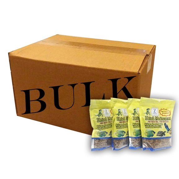 20lb bulk bundle premium grade dried mealworms for birds, fish and reptiles