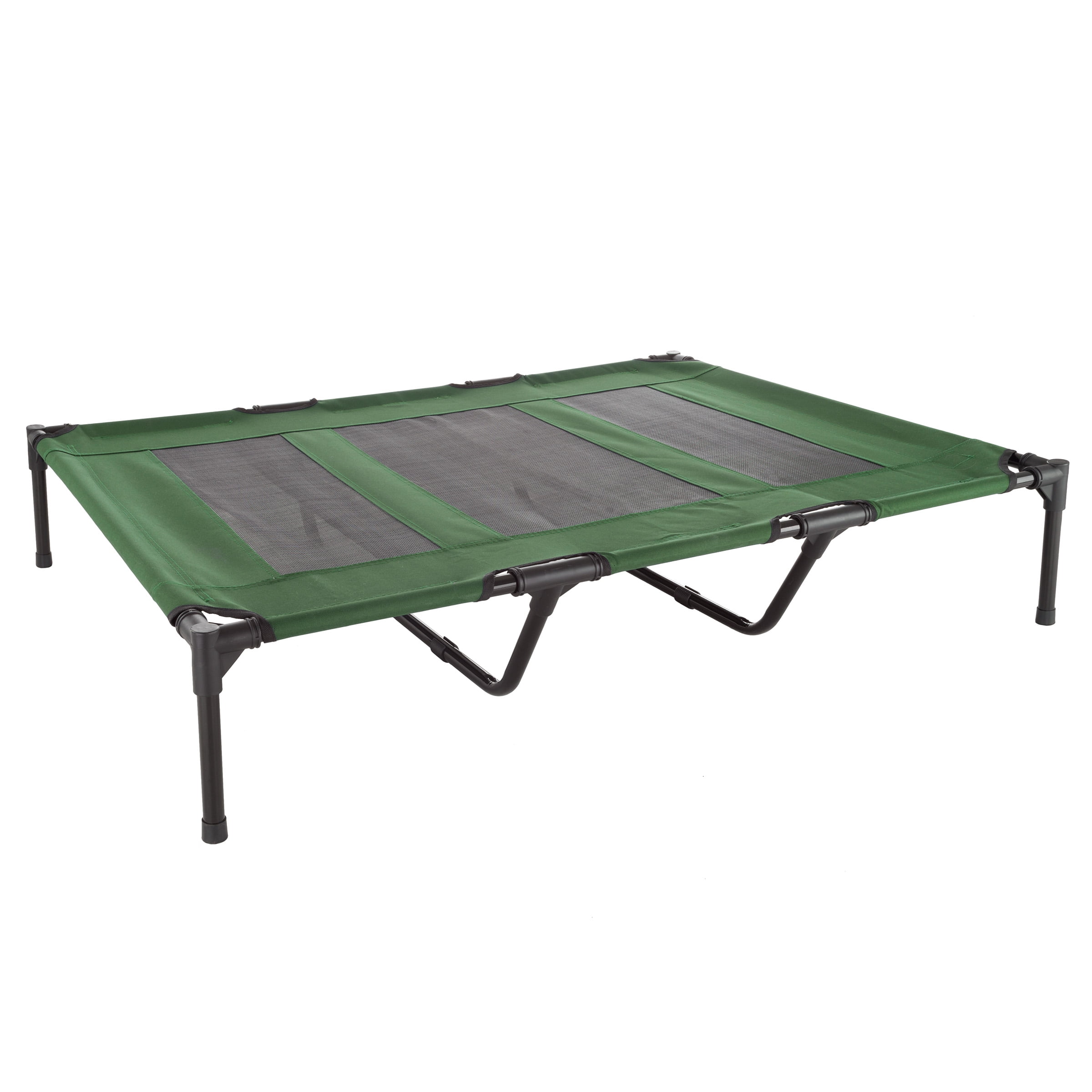 PETMAKER 48x35 Indoor/Outdoor Elevated Dog Bed for Pets up to 110lbs, Green