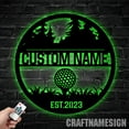 thumbnail image 5 of Craftnamesign Personalized Golf Metal Name Sign, Custom Golfer Metal Wall Art, 5 of 5