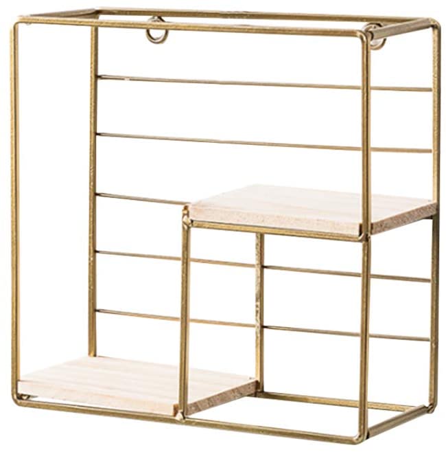 Geometric Metal Wire Square Design Wall Mounted Display Wall Decor