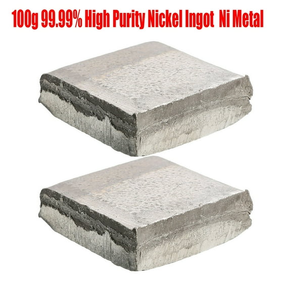 100g 99.9% High Purity Nickel Ingot Sheet DIY Electroplating Pure Ni Metal Anti-corrosion Plate