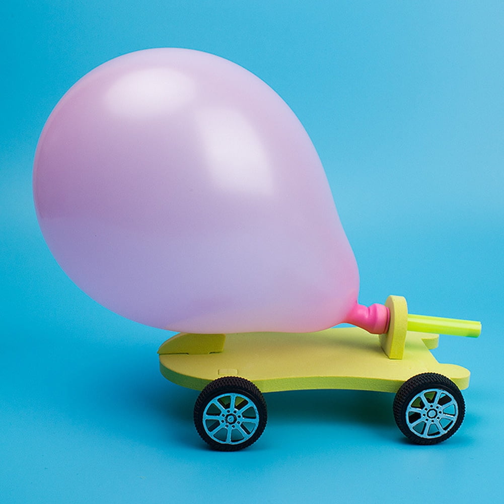 Car DIY Balloon Science Students Technology Experiment Education Toys KV 