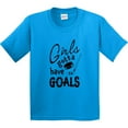 thumbnail image 3 of Inktastic Girls Gotta Have Goals Hockey Player Youth T-Shirt, 3 of 5