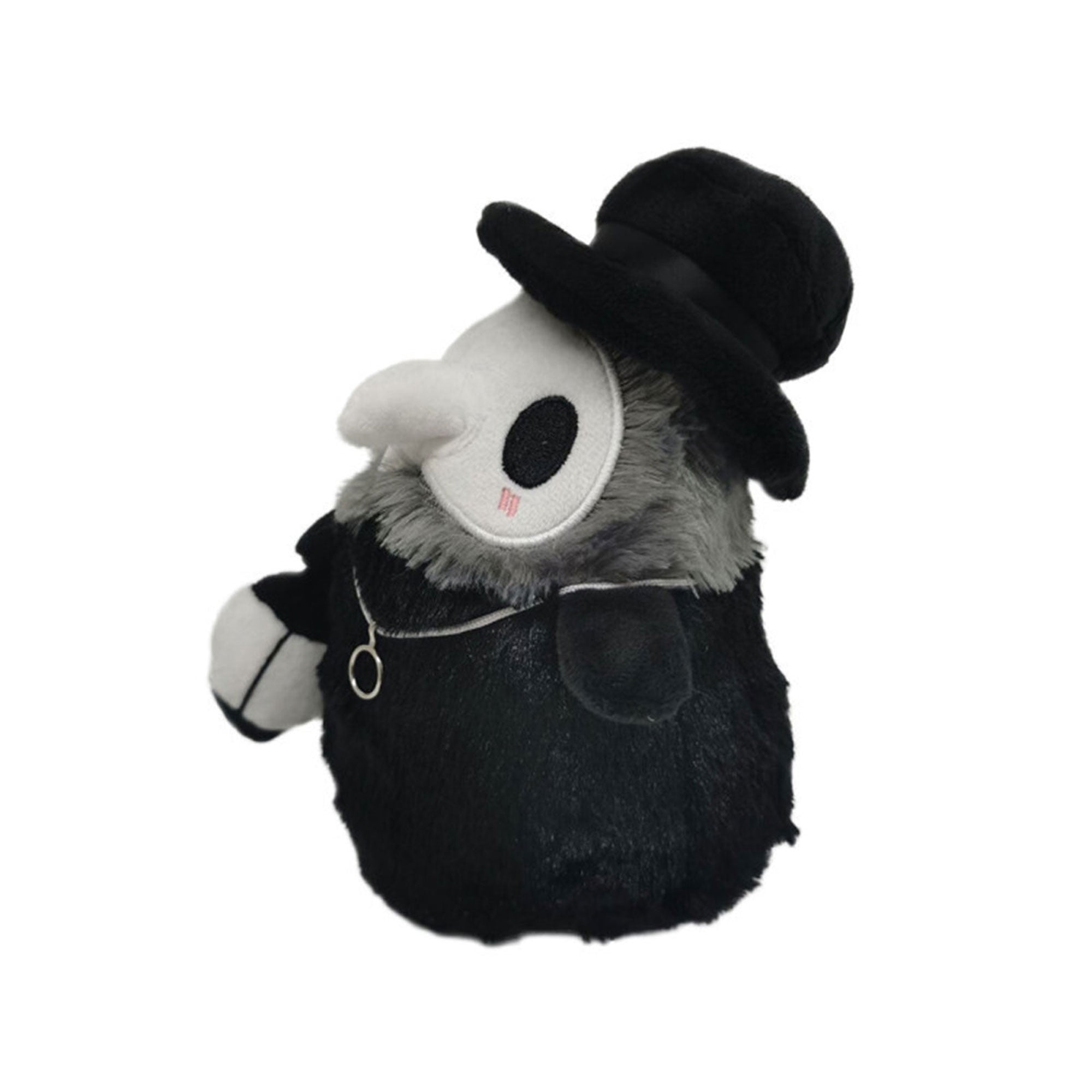 Black,7 inches Fluffy Plague Doctor Plush Toy Luminous Plush Toy Soft Lovely Couple Doll Party Dance Props for Holiday Party Dance Props The Best Gift