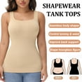 thumbnail image 2 of Women Tummy Control Shapewear Tank Tops Seamless Square Neck Compression Tops Slimming Body Shaper Camisole, 2 of 6