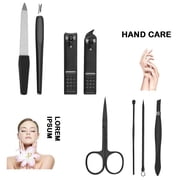 ONLYEOR Nail Clippers Set Fingernail and Toenail Clipper Cutters for Men and Women, Nail Clippers and Beauty Tool Portable Set Manicure Set 8 in 1, for Home, Gift Giving, Salon (D)