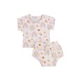 thumbnail image 4 of goowrom Girl?s Geometric Printed T-shirt and Triangle Shorts Set, 4 of 8