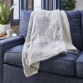 thumbnail image 1 of Sunbeam - Northern Luxe Sherpa Heated Throw 50” x 60” (Grey), 1 of 5