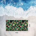 thumbnail image 4 of Tropical Print Beach Towels Blanket Soft&Absorbent Quick Dry Microfiber Black Floral Leaf Pool Towels for Swimming ,Yoga, Sports, Gym, Camping,Large 30X60in,, 4 of 8