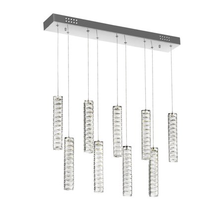 

LED Chandelier with Chrome Finish