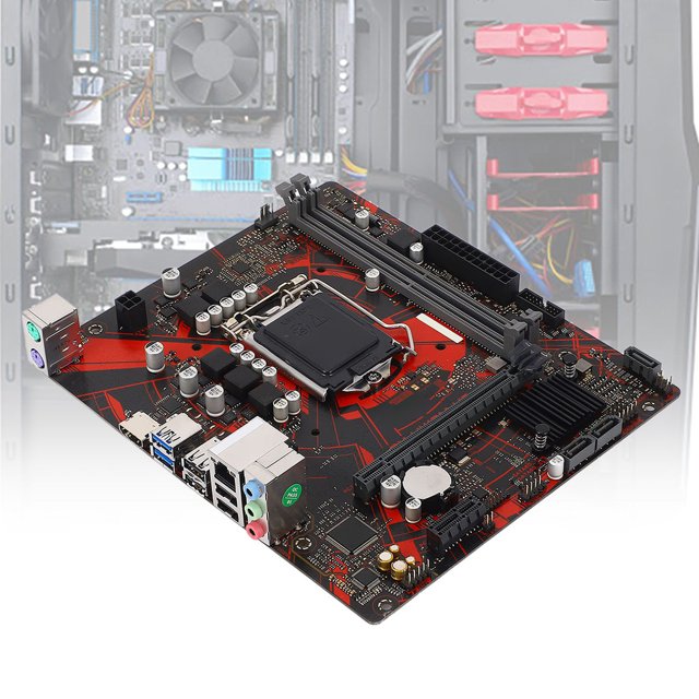EX H410M V3 Motherboard, M ATX EX H410M V3 Mainboard DIMM Slot 4 and 24Pin Power Interface 2 Channel DDR4 for Home Design Games