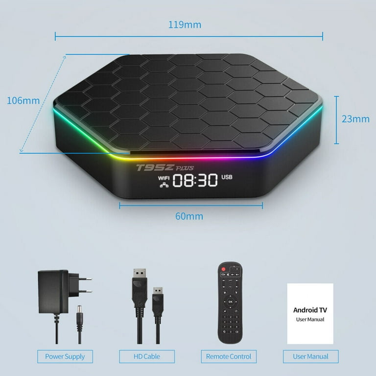 T95Z Plus 6K HD TV Box - Android 12.0, A53 Quad Core, 4GB T95Z Plus 6K HD TV Box - Android 12.0, A53 Quad Core, 4GB