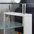 thumbnail image 5 of Clear Glass Top Side Table, 24"x24"x24", Modern Home Decor, 5 of 6