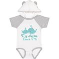 thumbnail image 3 of Inktastic My Auntie Loves Me Whale Boys or Girls Baby Bodysuit, 3 of 5