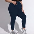 thumbnail image 5 of Gyujnb Plus Size Over Belly Maternity Leggings High Waist Full Support Soft Seamless Stretchy Yoga Sports Pregnancy Ankle Length Pants,XL, 5 of 6