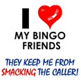 thumbnail image 3 of CafePress - I Love My Bingo Friends Greeting Cards (Package Of - Greeting Card, Blank Inside Glossy, 3 of 4