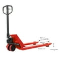 thumbnail image 3 of Tory Carrier 5500lbs Hydraulic Hand Manual Pallet Jack Trucks with 48"Lx21"W Fork Size, Red Color, 3 of 3