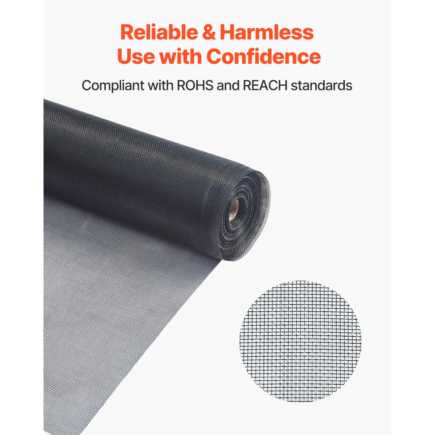KFFKFF Replacement Window Screen, 100 ft x 96 in DIY Fiberglass Screen Mesh - Resilient, Cleanable & Simple to Set Up, Window Screen Fixing Kit for Patio Porch Door Windows
