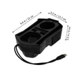 thumbnail image 2 of WEUVEB Center Console Organizer Para Con Puerto USB Y Compartimentos Para Bebidas Y Objetos, 2 of 6