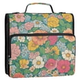 thumbnail image 5 of FORMRS Zipper Binder with Shoulder Strap 2-inch Ring 500 Sheet Capacity File Bag, Floral Pattern, 5 of 5