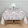 thumbnail image 3 of Princess Rainbow Castle Pattern Square Tablecloth,Waterproof Square Table Cover,Wipeable Spillproof Washable Table Cover for Home Kitchen Party Decor 52"x52"(132x132cm), 3 of 6