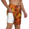 thumbnail image 3 of Goofa Sunflower4 Printed Men's Swim Trunks Board Shorts Quick Dry Mens Swimming Trunks with Compression Liner,Breathable Fit Hawaii Beach Shorts-3X-Large, 3 of 9