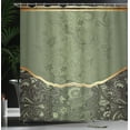 thumbnail image 3 of Ambesonne Eastern Shower Curtain, Oriental Abstract Floral, 69"Wx75"L, Sage Green, 3 of 4