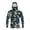 241#Green, variant on Men's UPF 50 Sun Protection Camo Hooded Shirt with Integrated Face Cover Long Sleeve Lightweight Rash Guard Shirts Pink L