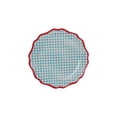 thumbnail image 1 of Hometrends Blue Gingham Bamboo Melamine Dinner Plate $10.625$ Inch, 1 of 4