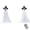 2 PCS, variant on Halloween Large Glowing Ghost Decoration, Light Up Spooky Figure for Outdoor Porch Front Yard, Halloween Indoor Home Party Decor Prop, Holiday Supplies