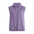 thumbnail image 6 of Solid Color Quilted Vest Women Women's Solid Color Sleeveless Puffer Vest with Pockets Quilted Winter Fall Coatigan for Layering Women Winter Vests Outerwear, 6 of 6