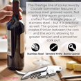 thumbnail image 4 of Prestige Waiters Corkscrew By Coutale Sommelier - Stainless Steel - French Patented Spring-Loaded Double Lever Wine Bottle Opener for Bartenders and Gifts, 4 of 6