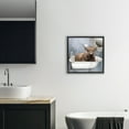 thumbnail image 2 of Stupell Industries Le Bain Bleu Cattle Black Framed Floater Canvas Wall Art design by Sophie 6, 18 x 18, 2 of 9