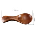 thumbnail image 4 of Uxcell 8.2cm Length Home Coffee Shop Tea Ice Cream Mini Wood Spoon Scoop, 4 of 6