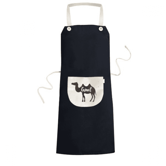 Camel Black And White Animal Apron Bib Sarong Cooking Baking Kitchen Pocket Pinafore