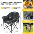 thumbnail image 4 of Ficisog Heated Camping Chair, Patio Lounge Chairs with 3 Heat Levels, Portable Folding Heated Chair, 4 of 14