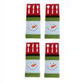 thumbnail image 2 of Injueey Paquete de 4 soportes para vajilla de Navidad, bolso para el hogar, Hotel, Festival, tenedor, cubiertos, regalos de Navidad, organizador Kits de decoración para fiestas Injueey HA068287-00B, 2 of 6