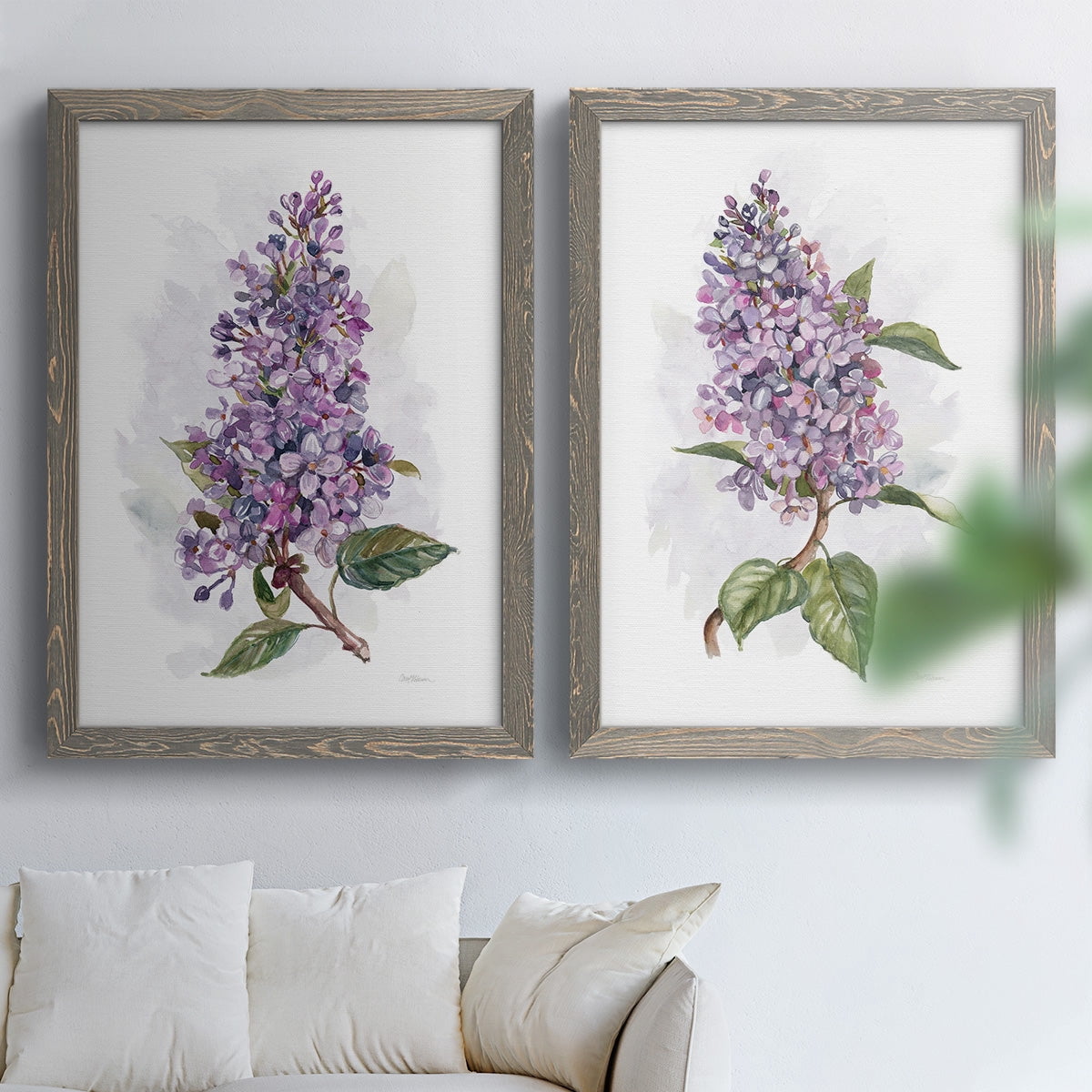Awash in Lilac I - Premium Framed Canvas 2 Piece Set - Ready to Hang