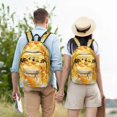 thumbnail image 6 of Daiia Honey Bee Vintage Canvas Backpack for Men and Women ,Hiking Backpack,Travel Laptop Bag for School,Large Capacity Backpack, 6 of 8