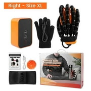 Rehabilitation Robot Gloves Stroke Hemiplegia Intelligent Massage Hand Function Robot Gloves Rehabilitation Training Glove (Right Hand, XL)