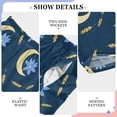 thumbnail image 4 of Moon Flower Wheat Pattern Pajama Pants Soft Lightweight Lounge Pants Bottoms Sleep Pants Warm Comfy, 4 of 9