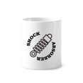 thumbnail image 1 of Amortiguador, resorte. Cepillo de dientes titular de la pluma Mug de ceramica blanca taza 350ml, 1 of 2